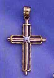 Cross new 18124 8.0 grams 14 Kt. Gold (click for Info) 2 1/4�X 1